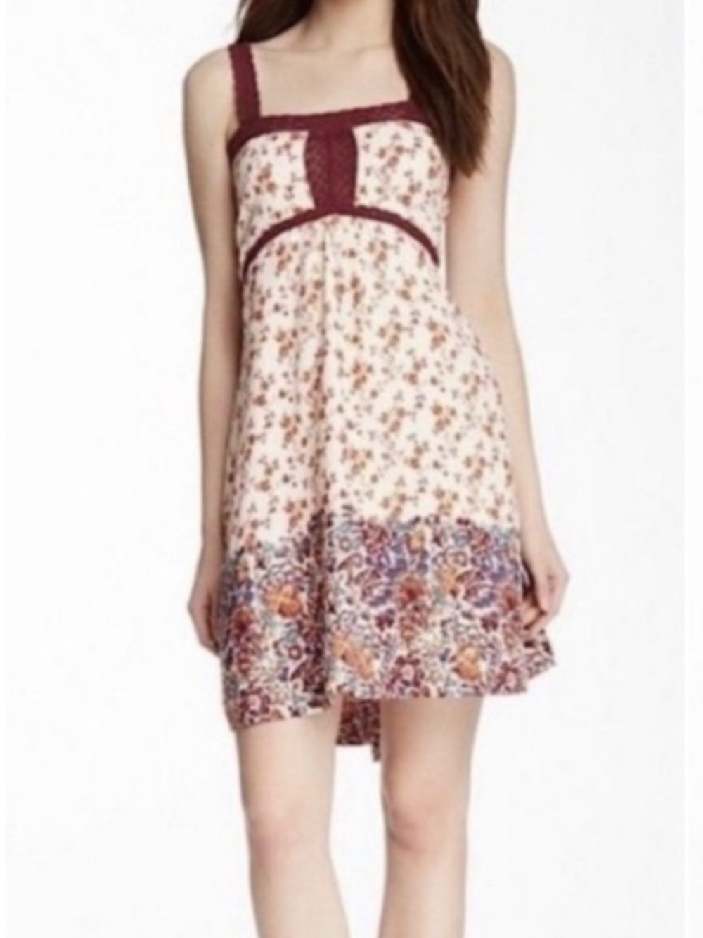 House of Harlow 1960 Keira Floral Boho Cottagecore Mini Sundress